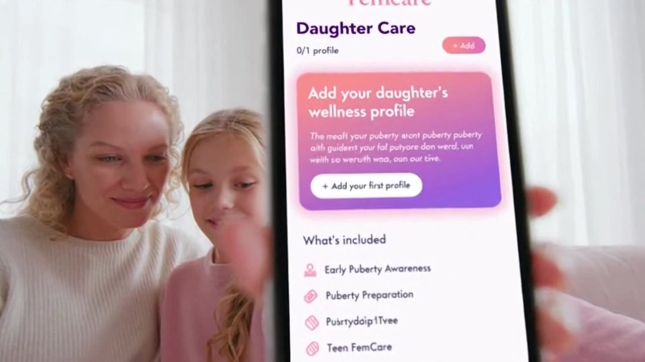 FemCare app UI